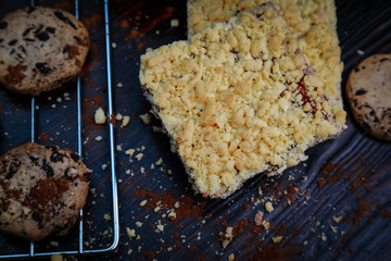 delicious mouth-watering sweets on the table