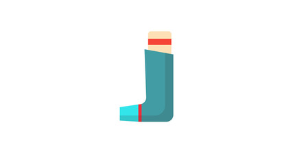 inhaler icon for medical poster, inhaler advertisement