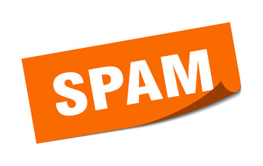 spam sticker. spam square sign. spam. peeler