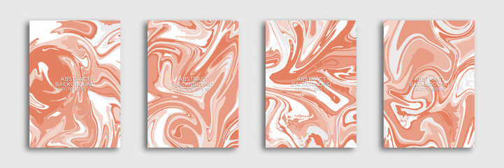 Abstract liquid marble background. Liquid marble texture, waves. Applicable for cover design, invitations, presentations, flyers, posters, business cards. Contemporary art. Vector illustration EPS 10.