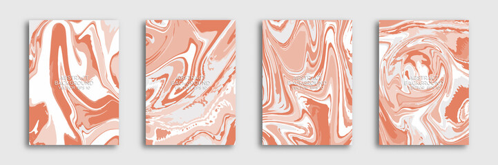 Abstract liquid marble background. Liquid marble texture, waves. Applicable for cover design, invitations, presentations, flyers, posters, business cards. Contemporary art. Vector illustration EPS 10.