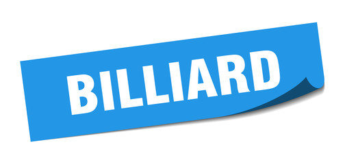 billiard sticker. billiard square sign. billiard. peeler