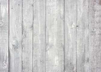 Gray wooden background with old painted boards