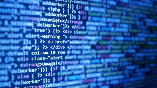 Programming code abstract technology background of software developer