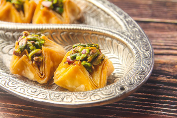South Indian traditional snacks Pistachio Baklava