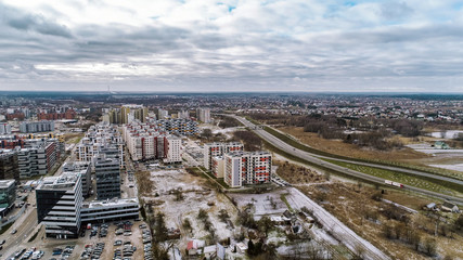 Perkunkiemis view from the drone