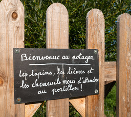 entrée du potager