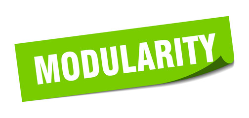 modularity sticker. modularity square sign. modularity. peeler