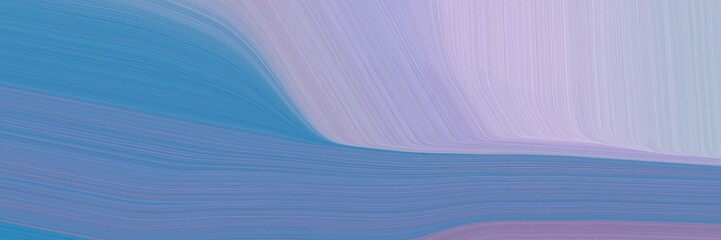 card background graphic with abstract waves design with steel blue, light steel blue and light pastel purple color