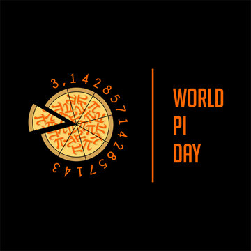 World Pi Day vector illustration