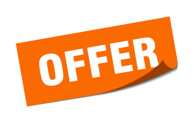 offer sticker. offer square sign. offer. peeler