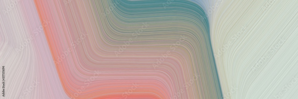 Aufkleber card background graphic with modern curvy waves background design with silver, blue chill and gray g