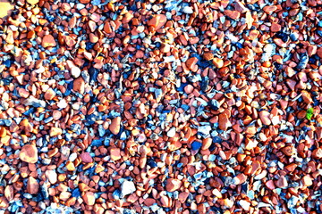 colored pebbles background
