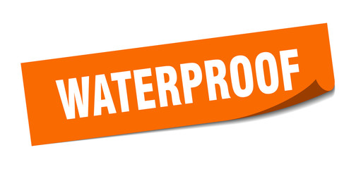 waterproof sticker. waterproof square sign. waterproof. peeler