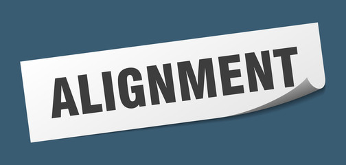 alignment sticker. alignment square sign. alignment. peeler