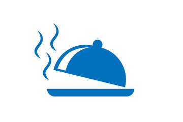 Hot food dish icon vector 