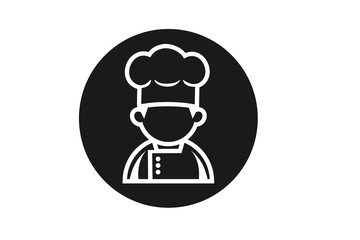 Modern Restaurant Chef icon vector 