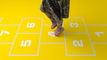 Niña jugando