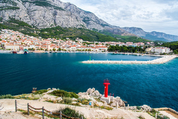 Beautiful Beach Near Makarska, Dalmatia, Croatia