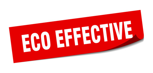 eco effective sticker. eco effective square sign. eco effective. peeler