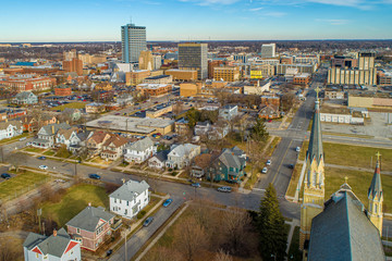 South Bend Indiana Aerial View 