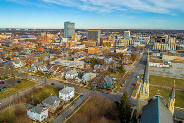 South Bend Indiana Aerial View 