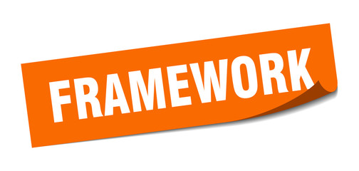 framework sticker. framework square sign. framework. peeler