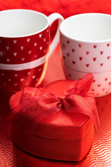 still life of Valentine's decoration