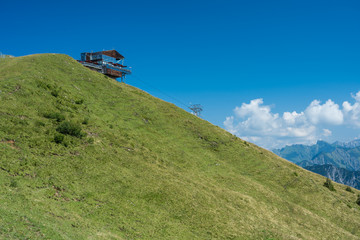 Fototapeta premium Bergstation am Fellhorn in den Allgäuer Alpen