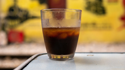 Black Vietnamese Iced Coffee Hanoi Street Train