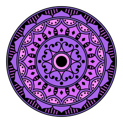 Ethnic Mandala Ornament. Arabic, Pakistan, Moroccan, Turkish, Indian, Spain motifs