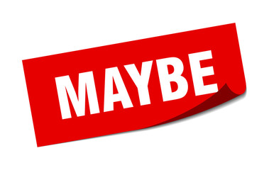 maybe sticker. maybe square sign. maybe. peeler