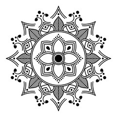 Ethnic Mandala Ornament. Arabic, Pakistan, Moroccan, Turkish, Indian, Spain motifs