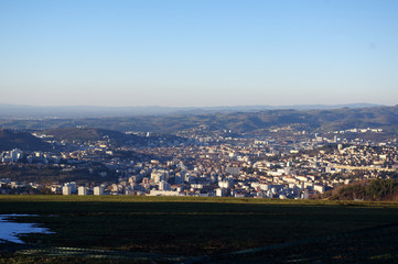 vue sur la ville de Saint-Etienne, Loire