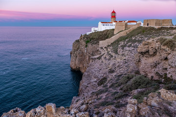 Fototapeta na wymiar Lighthouse of Cabo de São Vicente, Sagres, Portugal