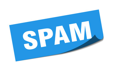 spam sticker. spam square sign. spam. peeler