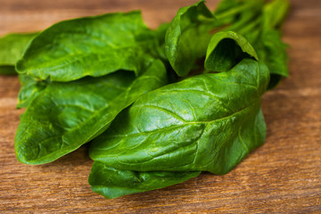 Fresh green spinach