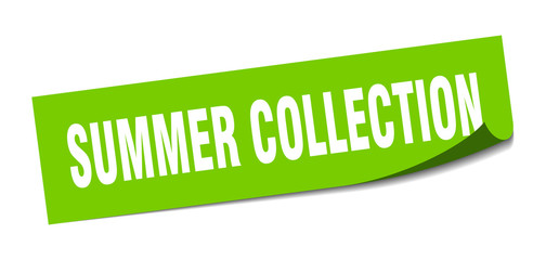 summer collection sticker. summer collection square sign. summer collection. peeler