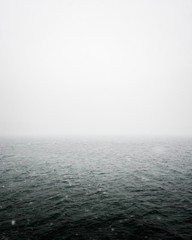 abstract image of a the ocean with fog.
