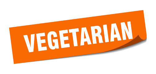 vegetarian sticker. vegetarian square sign. vegetarian. peeler