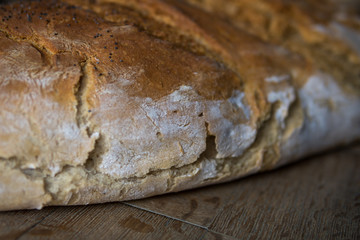 close up of a bread