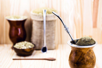 Chimarrão, or mate, is a characteristic drink of the culture of southern South America. mate bowl...