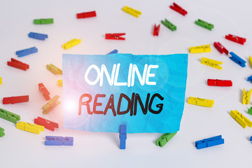 Handwriting text writing Online Reading. Conceptual photo process of extracting meaning is in a...