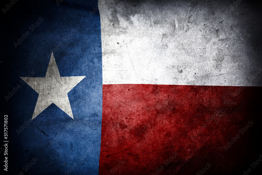 Canvas Prints grungy texas flag