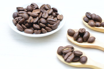 Coffee beans from the mountains of Colombia