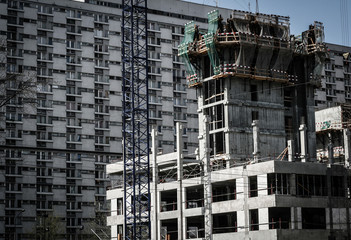 Construction Site in big city