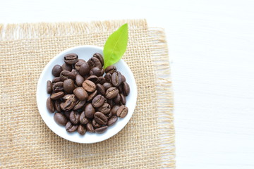 Coffee beans from the mountains of Colombia