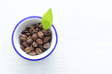 Coffee beans from the mountains of Colombia