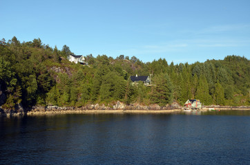  Sognefjord, Norway, Scandinavia.  View from the board of Flam - Bergen ferry. 