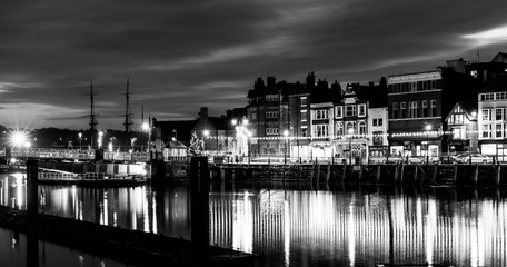 Fototapeta premium Whitby on a winters evening
